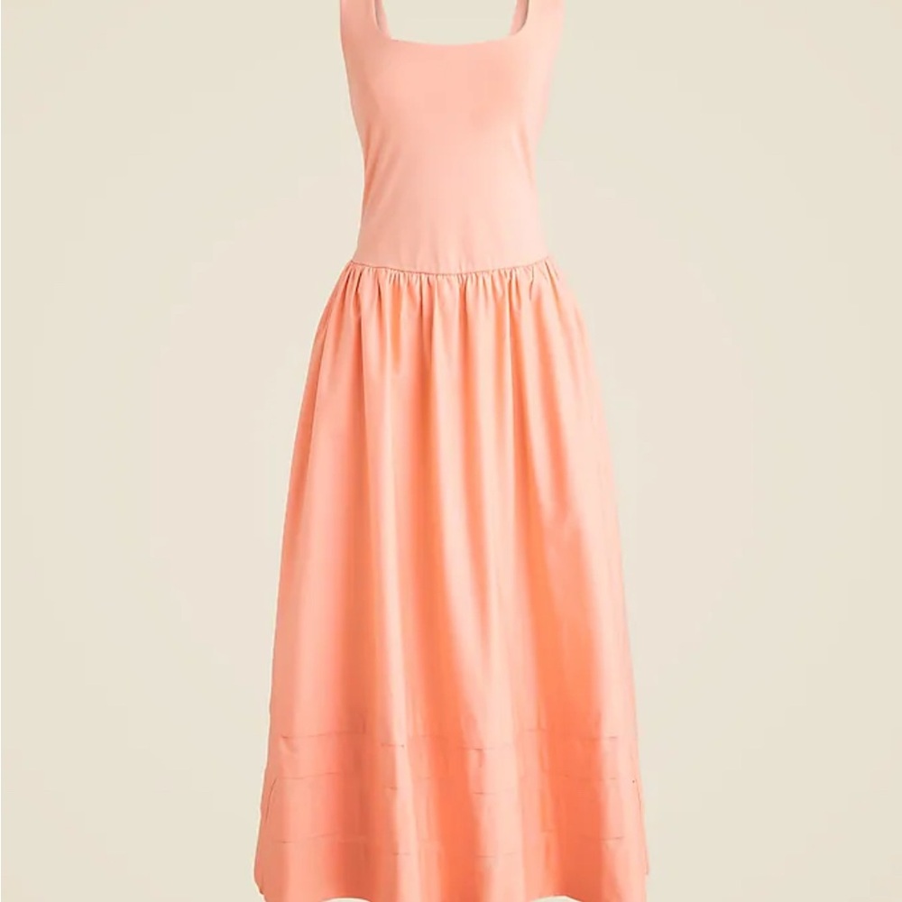 J. Crew Peach Midi Dress
